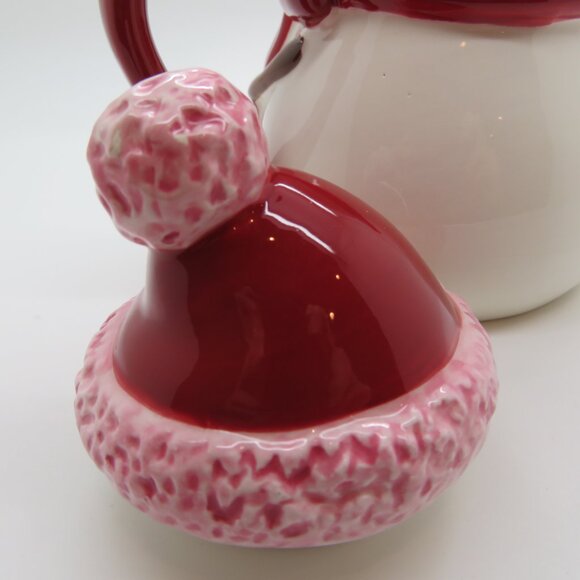 Christmas 12 oz Ceramic Snowman Tea Coffee Mug Cup Starbucks Holiday 2006 Lid - Picture 11 of 16